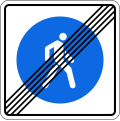 5.41 End of pedestrian zone