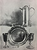 Jessen gave St. John's the silver chalice, flagon, and paten (1814)