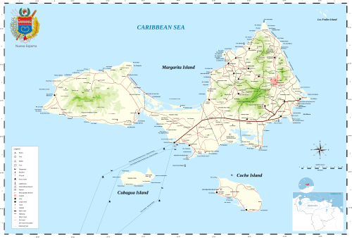 Map of Isla Margarita, by The Photographer