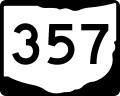 State Route 357 marker