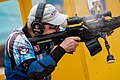 Rifles fitted with optics and bipods compete in the Open division.
