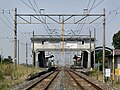 Tracks and footbridge