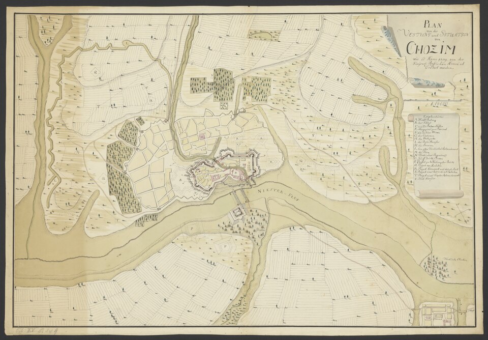 File:Map of Khotyn (around 1739).tif