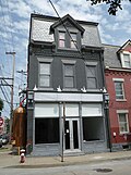 The Mattress Factory's annex building at the corner of Monterey Street and Jacksonia Street.