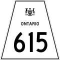 Highway 615 marker