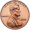 Obverse side of the Lincoln cent