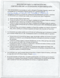 Reverse side of the application form for theCertificate of Puerto Rican Citizenship