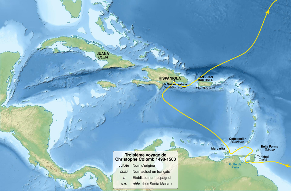 File:Christopher Colombus third voyage 1498-1500 map-fr.svg