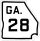 State Route 28 marker