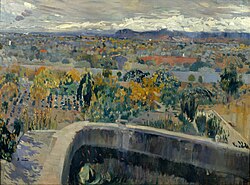 The New Pond (around 1907-1913). 123.5 × 165.5 cm. Museu Nacional d'Art de Catalunya.