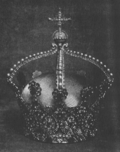 Empress Crown, wooden model, 1872