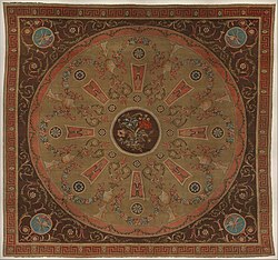 Carpet; by Robert Adam; 1770–1780; knotted wool; 505.5 x 473.1 cm; Metropolitan Museum of Art, New York City