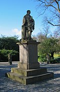 Statue of Sir Walter Scott at the northwestern entrance to the inch