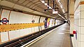 The westbound platform of Gants Hill station in 2015