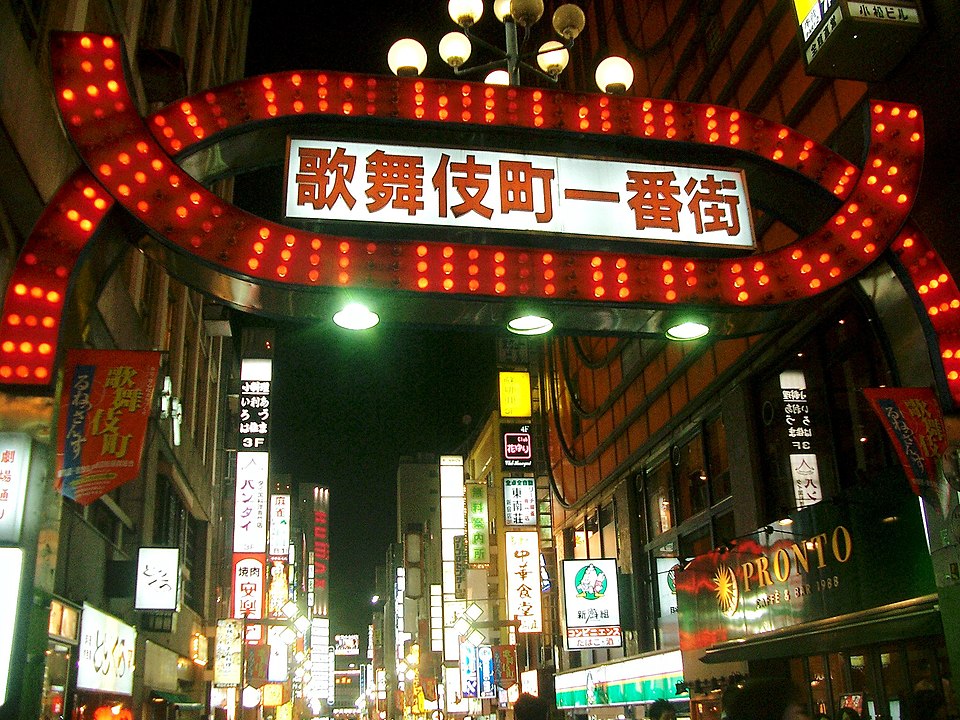 File:Kabukicho Gate at night.jpg