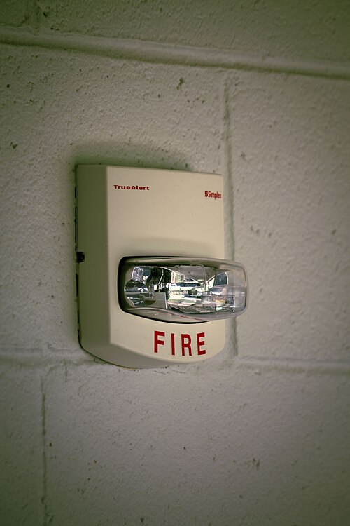 File:A Simplex fire alarm strobe.jpg