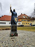 Statue of King Ottokar II of Bohemia, founder of the town
