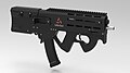 STL preview of the Urutau 3D printed bullpup.