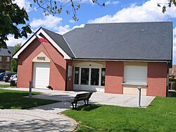 The town hall in Rouville