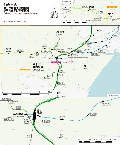 File:RailwayRouteMapInSendaiCity.svg