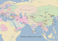 Image 61Map of Marco Polo's travels (from History of Asia)