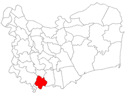 Location in Tulcea County