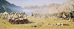 A Surprise Attack [ru], 1871, oil on canvas