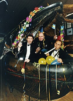 Triple & Touch in 1992; from left to right: Göran Rudbo, Lasse Kronér and Ken Wennerholm