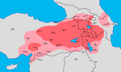 A map showing the distribution of the Armenians in early 17th century