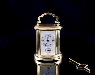 Matthew Norman carriage clock with winding key