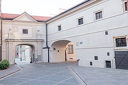 Queen Anna's corridor connecting the Royal Castle with the St. John's Cathedral, 16th century. King Sigismund III was attacked by an assassin in the corridor before attending mass.