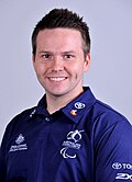 Portrait of Australian wheelchair basketballer Jeremy Doyle