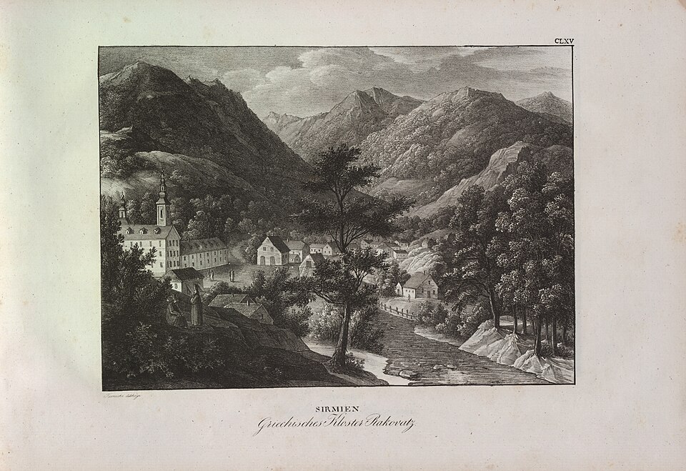 File:Donau-Ansichten- Syrmien. Griechisches Kloster Rakovatz.jpg