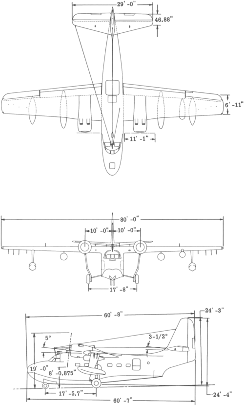 File:Grumman SA-16A Albatross 3-view line drawing.png