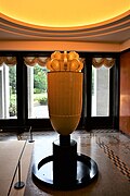 A white porcelain "perfume tower" in the room called "Tsugi-no-ma"