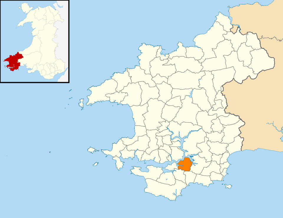 File:2024 Wales Pembrokeshire Community Cosheston map.svg