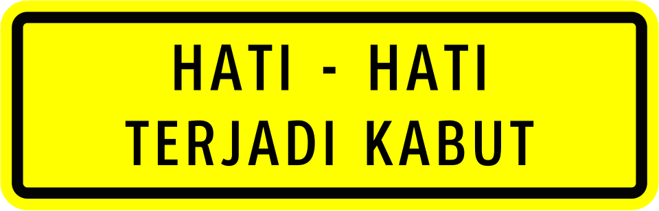 File:Indonesia Road Sign Toll Road fog.svg