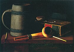 Still Life with Mug, Pipe and Book (1899)
