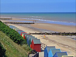 The Norfolk Coast in the little village of Mundesley near Cromer