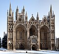 The west front of Peterborough Cathedral