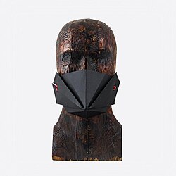 Bob Basset's COVID-19 pandemic mask.