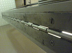 A piano hinge