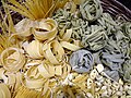 Various types of pasta