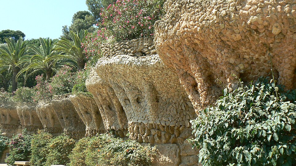 Terrace retaining walls