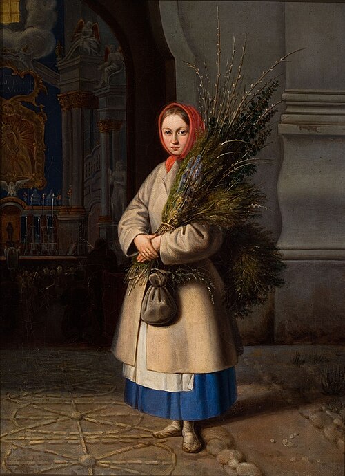 File:Lithuanian Girl with Palm Sunday Fronds.jpeg