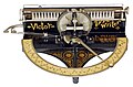 Victor index typewriter, 1889 – first successful model to use a daisy wheel