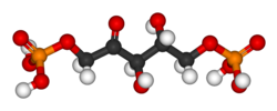 Ball-and-stick model, based on x-ray diffraction data