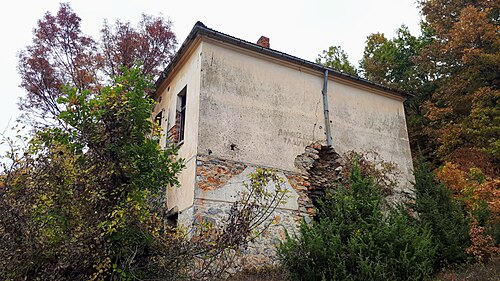 Side view of the school