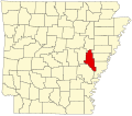 State map highlighting Monroe County
