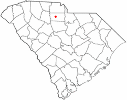 Location of Chester, South Carolina
